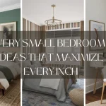 Cozy small bedroom ideas featuring modern fabric platform beds with tapered legs to create light and breathing room underneath.