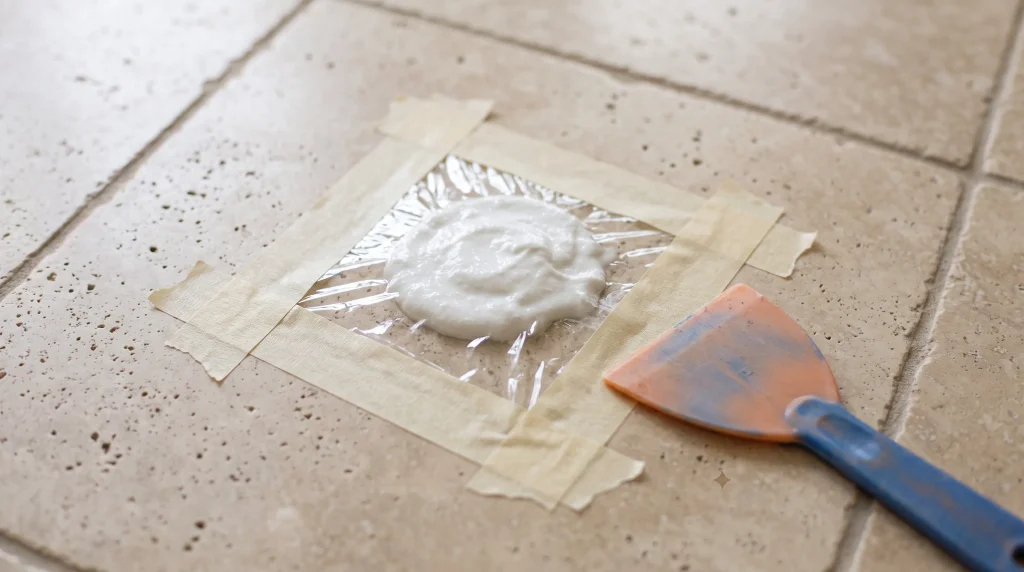 baking soda poultice for travertine tile stains